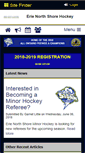 Mobile Screenshot of erienorthshorehockey.com